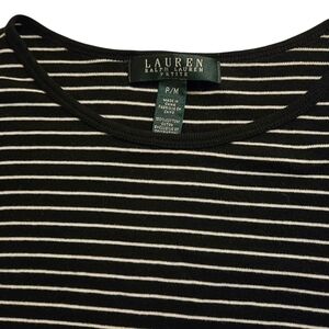 Lauren Ralph Lauren Black and White Striped Top